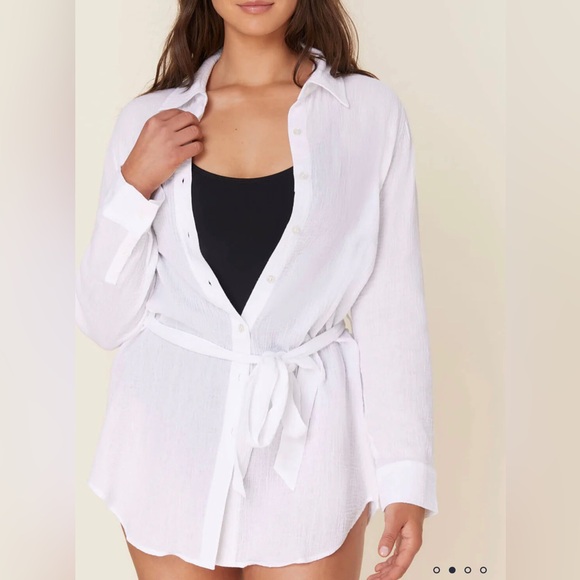 NWT Andie Swim The Corvo Button Up - Picture 2 of 4
